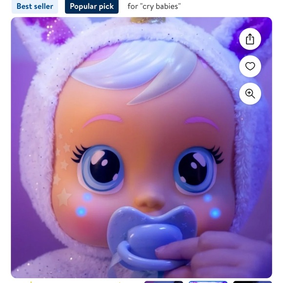 Baby’s toy LED LIGHT UP DOLL!! Sleepytime dreamy cry baby!! 😭 - Picture 10 of 16